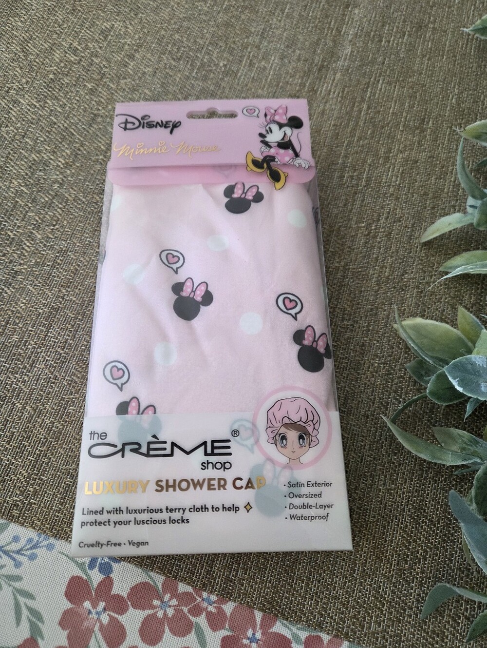Disney Minnie Mouse Pink Shower Cap by The Crème Shop